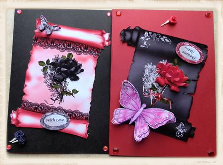 2 Floral & Lace Scrolls by Julie McGregor