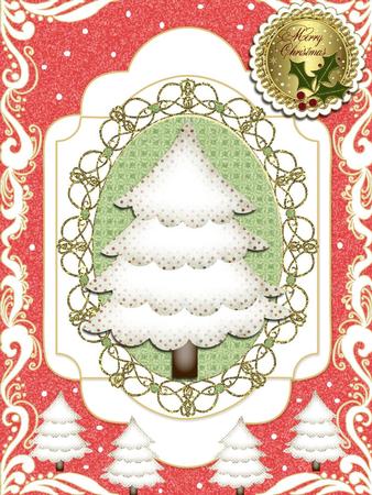 Cut & Fold Card with Cute Christmas Tree 10 by Julie McGregor