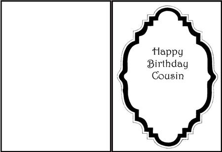 Plain and Simple Insert - Cousin Birthday 1 by Julie McGregor