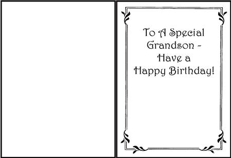 Plain and Simple Insert - Grandson Birthday 1 by Julie McGregor
