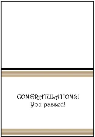 A5 Landscape Congratulations Insert by Julie McGregor