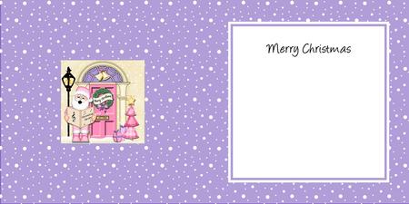 Singing Santa Christmas Door Matching Square Insert by Julie McGregor