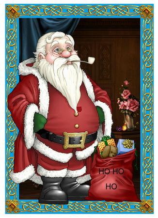 Santa Has Arrived - a 5 Card Topper by Julie McGregor