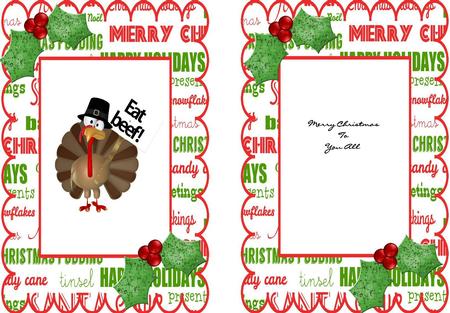 Don't Eat Me, Funny Turkey A5 Insert by Julie McGregor