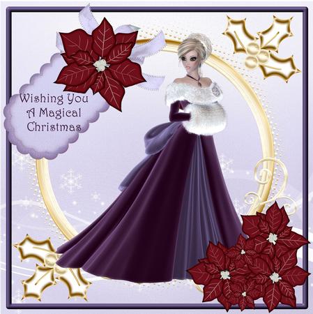 8x8 Magical Christmas Lady by Julie McGregor