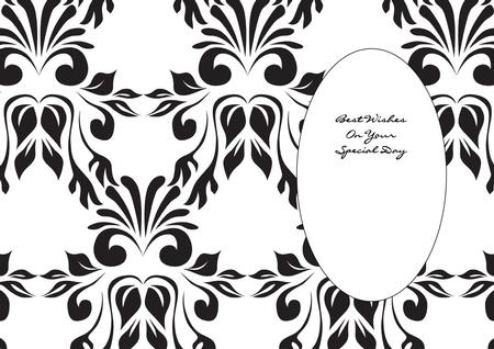 Damask Black Insert by Julie McGregor