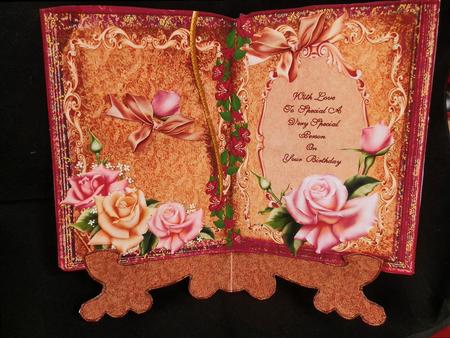 Aged Book and Roses Mini Kit by Julie McGregor