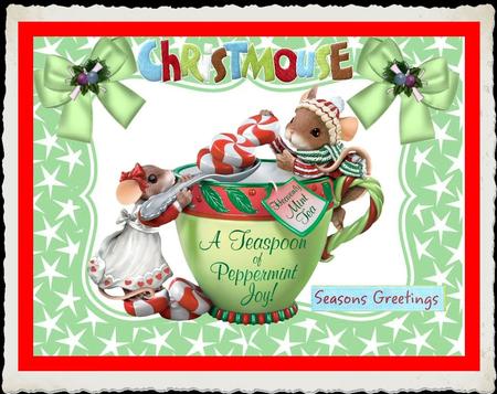 Christmouse, Little Mice in a Candy Cup by Julie McGregor