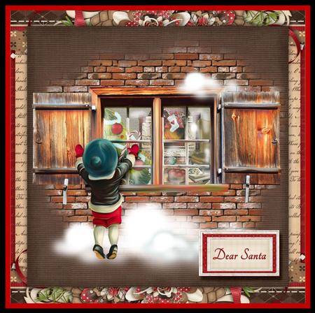7.5 x 7.5 Card Topper Boy by Julie McGregor