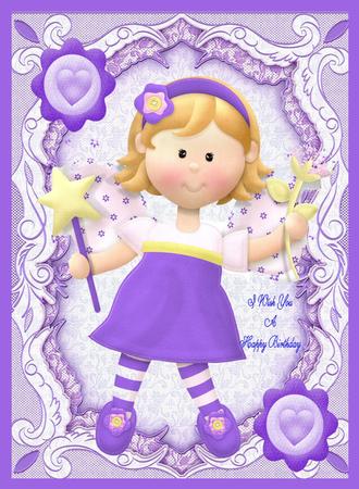 Sweet Little Fairy with Her Magic Wand by Julie McGregor