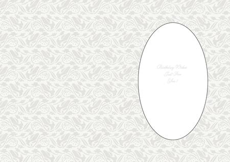Floral White Grey Insert by Julie McGregor
