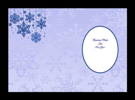 Blue Snowflakes Insert by Julie McGregor