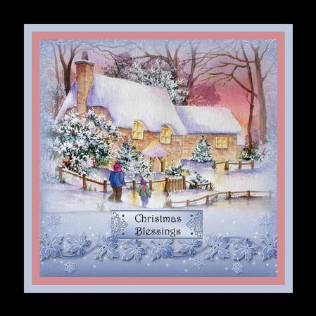 Watercolour Winter Cottages by Julie McGregor