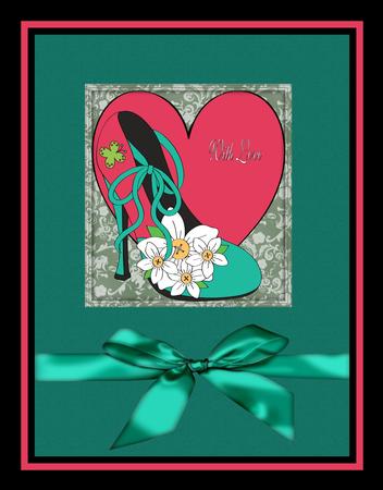 I Love Shoes Card Front by Julie McGregor