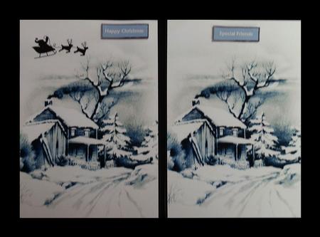 Christmas Winter Scene Toppers by Julie McGregor