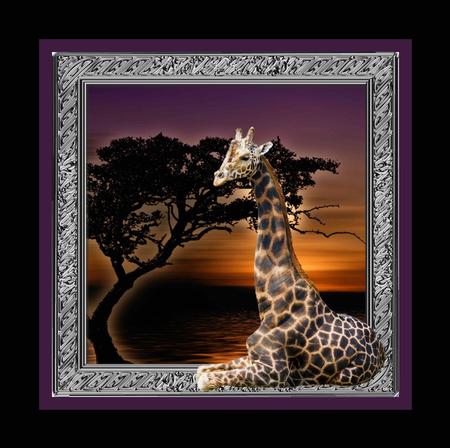 Peaceful Sunset Topper with Decoupage by Julie McGregor