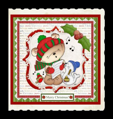 8x8 Ted Sings for Christmas Mini Kit by Julie McGregor
