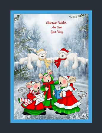 Watching the Choir Mice with Decoupage by Julie McGregor