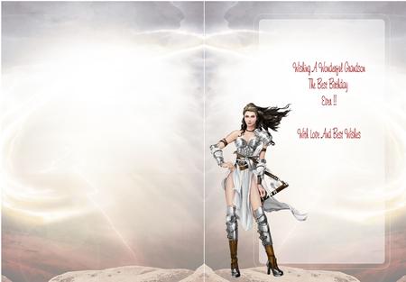 Gina Warrior Princess (white) Insert by Julie McGregor