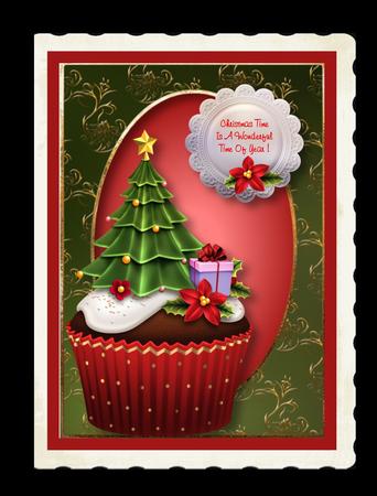 Fabulous Christmas Tree Cupcake by Julie McGregor