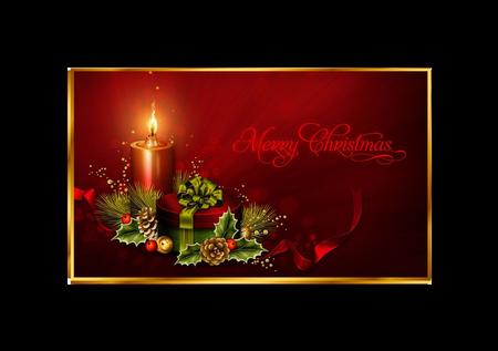 Christmas Candle Money/gift Voucher Wallet by Julie McGregor