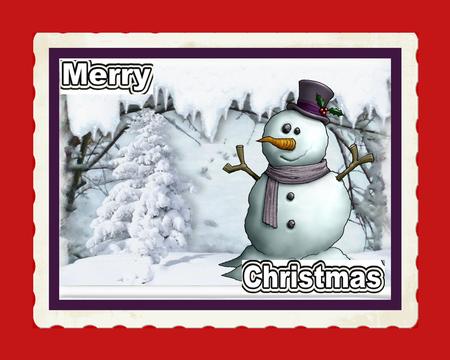 Snowman in Winter Wonderland by Julie McGregor