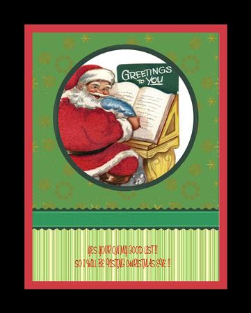Greetings to You Christmas Card Front by Julie McGregor