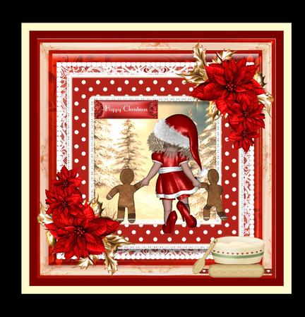 Run! Run! It's That Time of Year!! Gingerbread Card Front by Julie McGregor