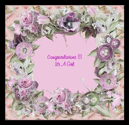 Floral Baby Insert by Julie McGregor