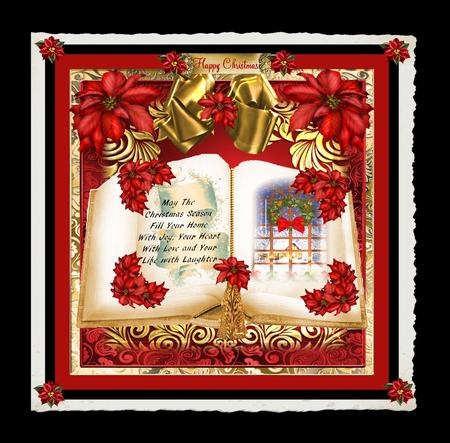The Christmas Book Card Front Kit by Julie McGregor