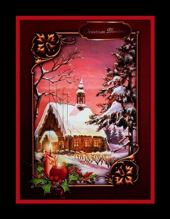 Christmas Magic Shaped Pyramid Card by Julie McGregor