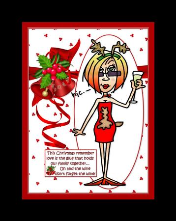 J.j Family Christmas Wishes Quick Card by Julie McGregor