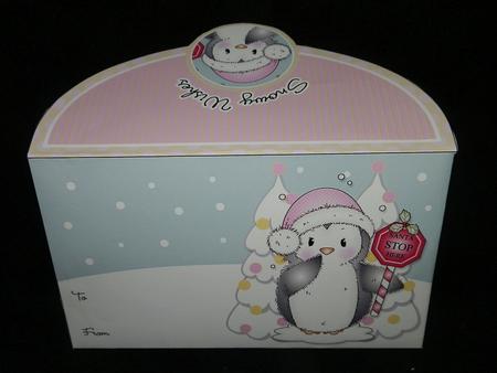 Santa Stop Here Penguin Money Wallet by Julie McGregor