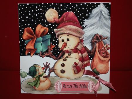 The Most Adorable Snowman,with Cute Teddy 8x8 Mini Kit by Julie McGregor