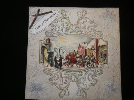Victorian Town Square Christmas with Pyramid Layers by Julie McGregor