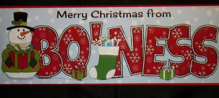 Merry Christmas from Bo'ness Large Dl by Julie McGregor