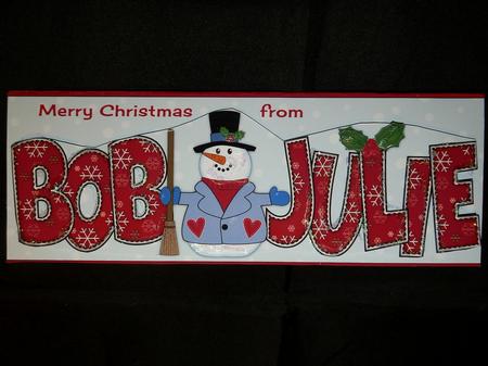 Merry Christmas from Bob Julie Large Dl by Julie McGregor