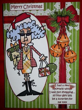 Stella Christmas/birthday Shopping Quick Card by Julie McGregor