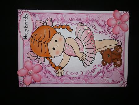 Beautiful Ballerina in Pink Tutu by Julie McGregor