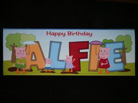 Pinkie Pigs Day Out Alfie 1st Large Dl by Julie McGregor