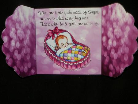 Scallop Gatefold Baby Girl by Julie McGregor