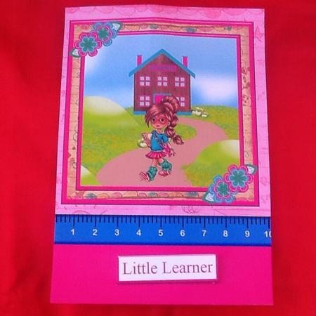 School Girl A5 Topper & Decoupage by Julie McGregor