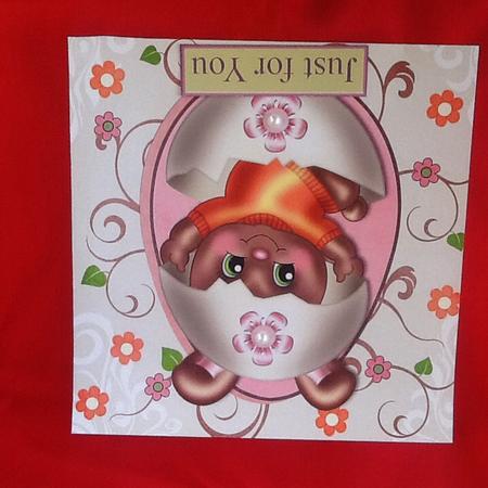 Easter Bunny in Egg 2 by Julie McGregor