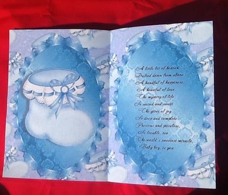 Baby Boy Bootie Insert by Julie McGregor