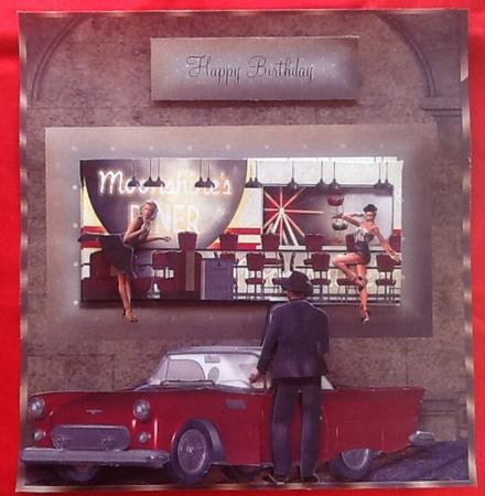 1950's Style the Poster Card Front Mini Kit by Julie McGregor