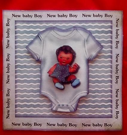 Quick Card New Baby Boy by Julie McGregor
