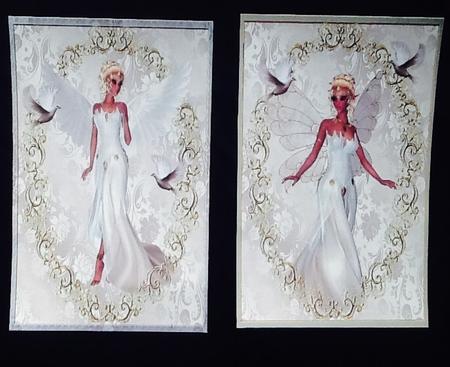 Angel Themed Card Fronts by Julie McGregor