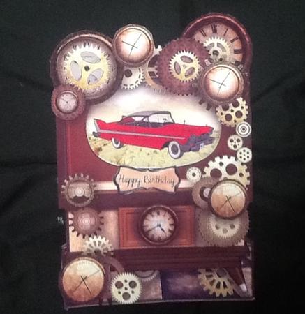 Car Tv Male Card by Julie McGregor