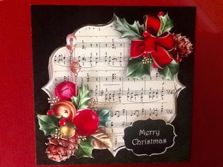 Christmas Baubles & Bow by Julie McGregor