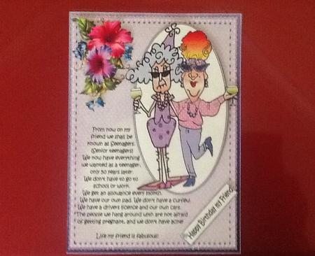 Stella and Edna Senior Teens Quick Card by Julie McGregor